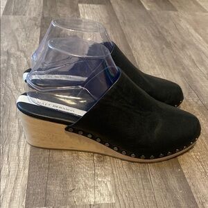MATT BERNSON LEATHER STUDDED CLOGS